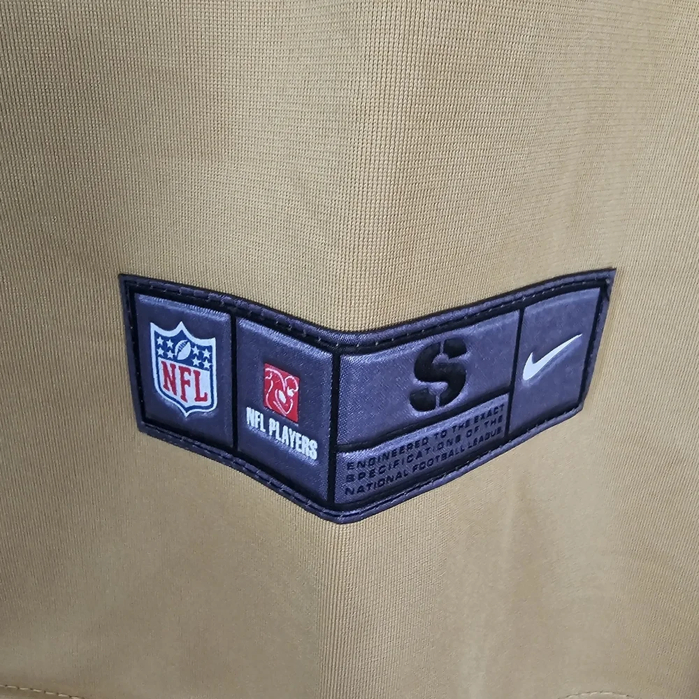 San Francisco 49ers DEEBO SAMUEL #19 Gold NFL On Field Jersey Size Men Small NEW - Picture 9 of 11